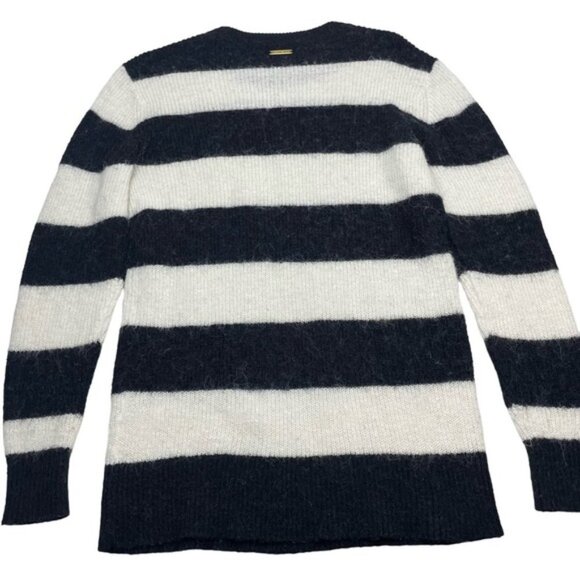 MICHAEL Michael Kors Striped Alpaca Wool-Blend Sweater Sz Medium - Picture 5 of 6